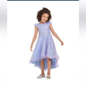 Rare Editions Lavender Formal Kids Dress.